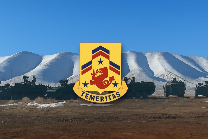 1-82 Cavalry crest — Temeritas